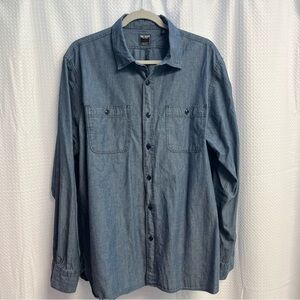 Todd Snyder Light Blue Denim Casual Button Down Shirt XL Classic